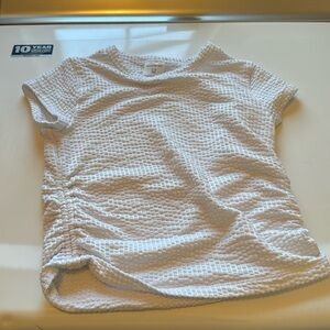 ABERCROMBIE KIDS White top rouched side